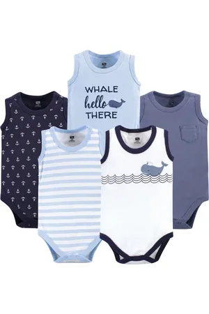 Hudson Baby Boys Hudson Soft Cotton Sleeveless Onesies