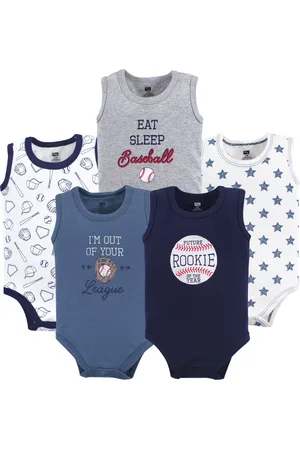 Hudson Baby Boys Hudson Soft Cotton Sleeveless Onesies