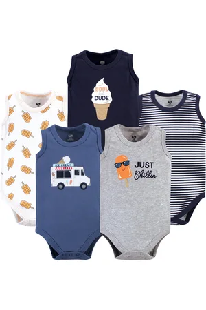 Hudson Baby Boys Hudson Soft Cotton Sleeveless Onesies