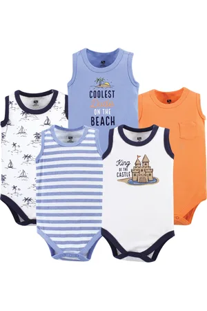 Hudson Baby Boys Hudson Soft Cotton Sleeveless Onesies