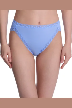 Natori Bliss Lace-Trim Cotton French-Cut Brief Underwear 152058