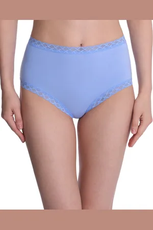 Natori Bliss Lace-Trim High Rise Cotton Brief 755058