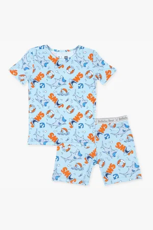 BELLABU BEAR Kids Unisex 2-Piece Short Sleeve & Shorts Pajama Set