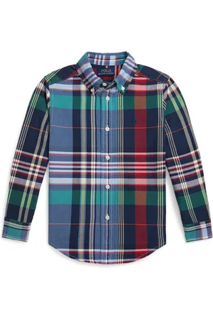 Ralph Lauren Toddler and Little Boys Plaid Oxford Shirt