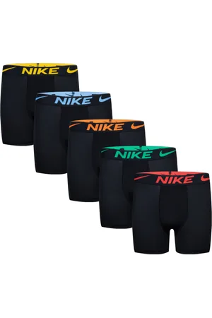 Nike Big Boys Dri-fit Polyester Color Pop Boxer Briefs Underwear, 5-Pack
