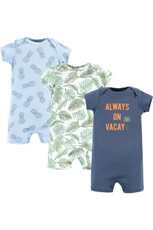 Hudson Baby Boys Hudson Soft Cotton Jumpsuits