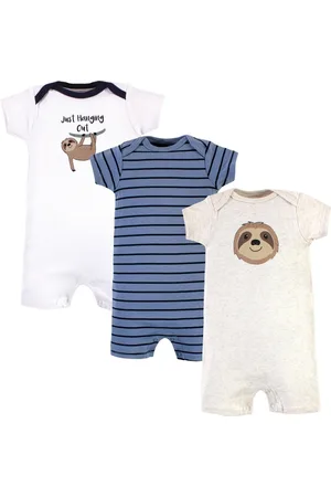 Hudson Baby Boys Hudson Soft Cotton Jumpsuits