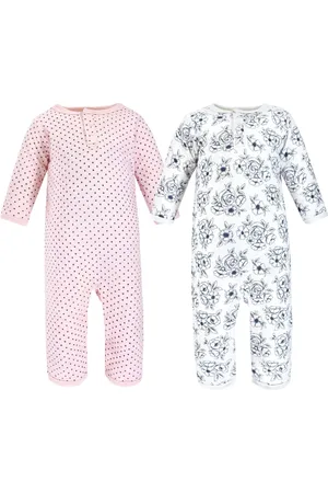 Hudson Baby Girls Hudson Premium Quilted Coveralls