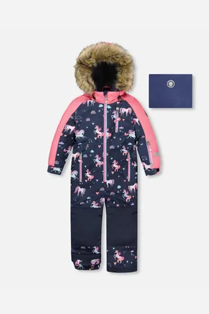 Deux par Deux Girl One-Piece Play Snowsuit - Child