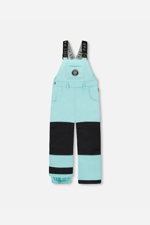 Deux par Deux Big Girls Solid Play Overall Snow Bib