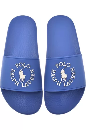 Ralph Lauren Men Slippers - Logo Sliders Blue
