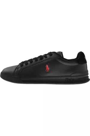 Ralph Lauren Men Sneakers - Logo Trainers Black