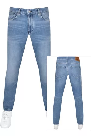 HUGO BOSS Men Slim Jeans - BOSS Delano Slim Tapered Jeans Blue