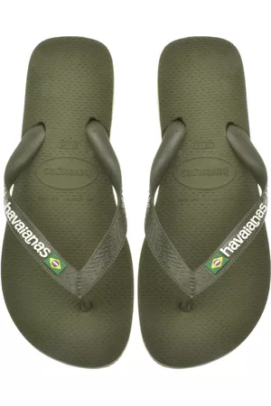 Havaianas Men Flip Flops - Brazil Logo Flip Flops Green