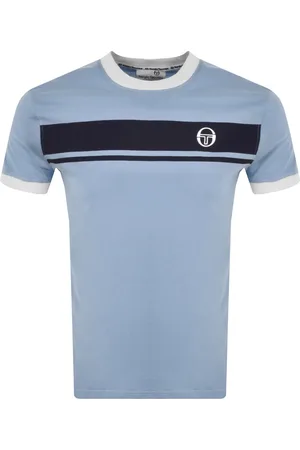 Sergio Tacchini Ivanes Cotton Blend Crewneck T-Shirt in Maritime Blue