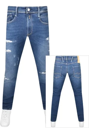 Replay Anbass Slim Fit Jeans Mid Wash