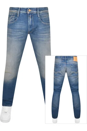 Replay Anbass Slim Fit Mid Wash Jeans