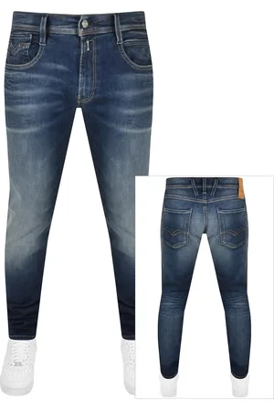 Replay Anbass Slim Fit Mid Wash Jeans