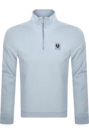 Belstaff Quarter Zip Sweatshirt Sky