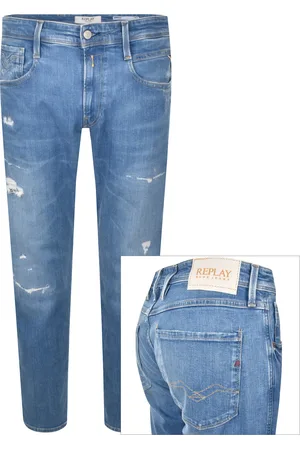Replay 573 Anbass Slim Fit Light Wash Jeans