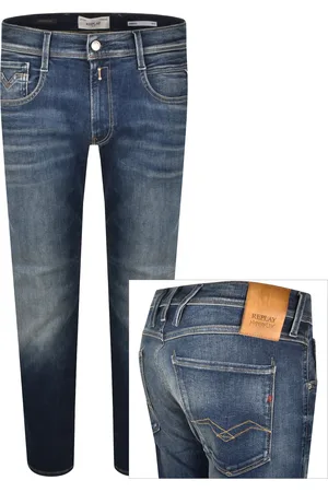 Replay Anbass Slim Fit Mid Wash Jeans