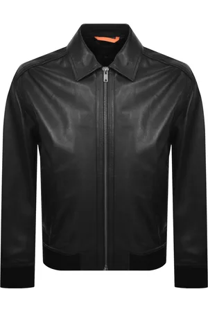 HUGO BOSS BOSS Joloco Leather Bomber Jacket