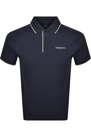 Hackett Heritage Resort Logo Tipped Polo
