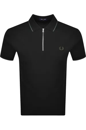 Fred Perry Textured Zip Neck Polo