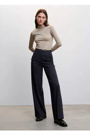 MANGO Side buttons pants - 1 - Women