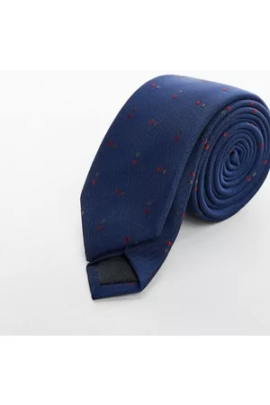 MANGO Men Bow Ties - Geometric print tie - One size - Men