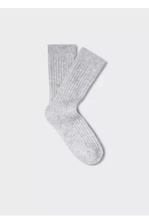 MANGO Men Socks - Ribbed woolen socks - 7/-8/ - Men