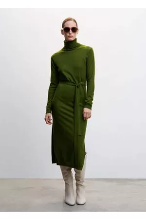 MANGO Knitted turtleneck dress - 2 - Women