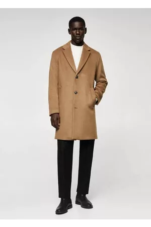 MANGO Men Oversized Coats - Recycled wool oversize coat - XS - Men