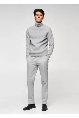 MANGO Men Turtlenecks - Braided turtleneck sweater - S - Men