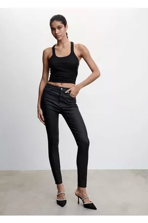 MANGO Women Skinny Jeans - Coated skinny push-up jeans - 1 - Women