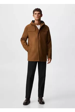 MANGO Hooded wool coat - XS - Men