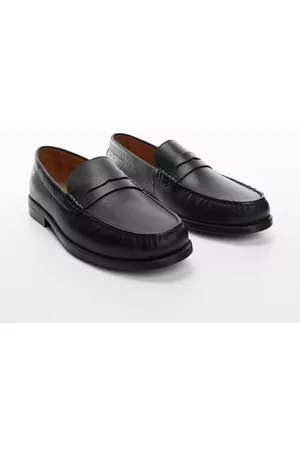 MANGO Men Loafers - Leather penny loafers - 7 - Men