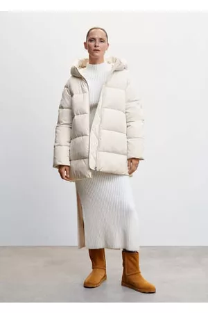 MANGO Women Coats - Hood quilted coat - XXS - Women