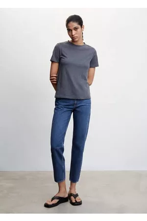 MANGO Women High Waisted Jeans - Mom high-waist jeans - 1 - Women