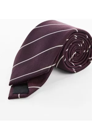 MANGO Striped tie - One size - Men