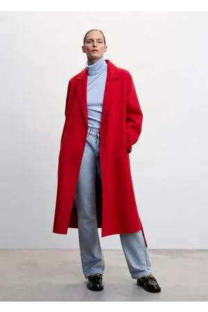 MANGO Women Coats - Belt handmade coat - XXS - Women