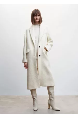 MANGO Buttoned wool coat - XXS - Women