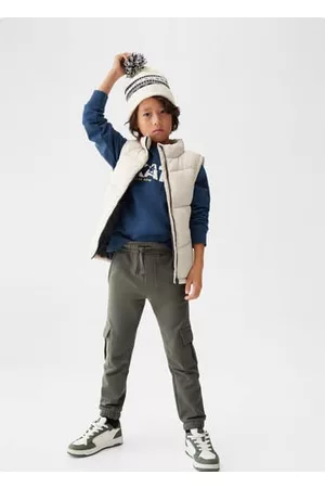 MANGO KIDS Cargo jogger pants - 8 - Kids
