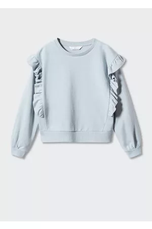 MANGO Ruffled cotton sweatshirt - 7-8 years - Kids