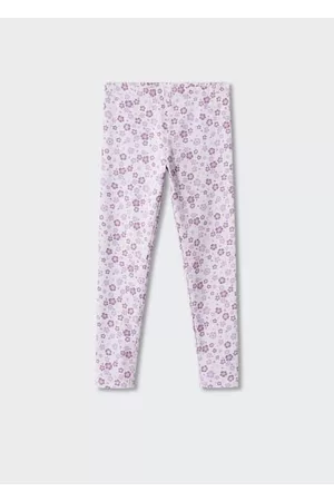 MANGO Printed cotton leggings /pastel purple - 5 - Kids