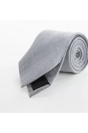 MANGO Men Bow Ties - Linen-blend tie - One size - Men