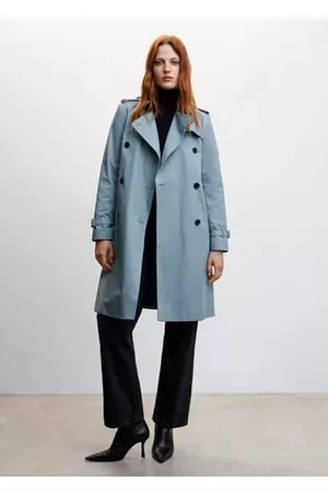 MANGO Cotton classic trench coat - XS - Women