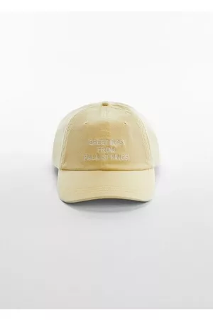 MANGO Embroidered message cap - One size - Men