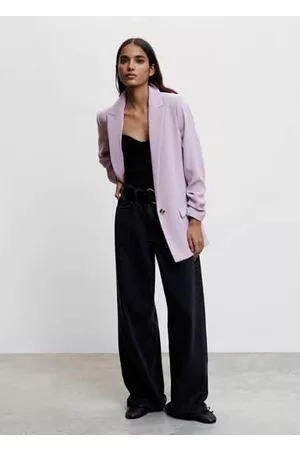 MANGO Flowy suit blazer /pastel purple - XXS - Women
