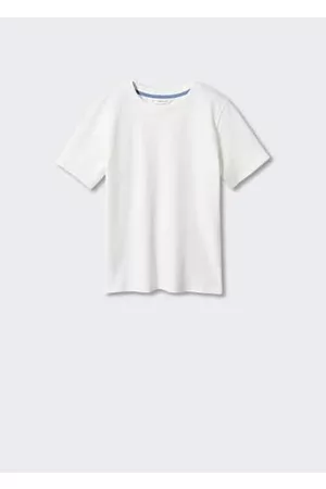MANGO Essential cotton-blend T-shirt - 5-6 years - Kids